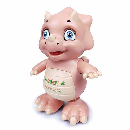 KTRS Enterprise Dancing Dinosaur Robot - Creative Walking Dinosaur Toy - Music Lighting Educational Puzzle Dinosaur Toy for Boys, Girls, Kids, ToddlerV