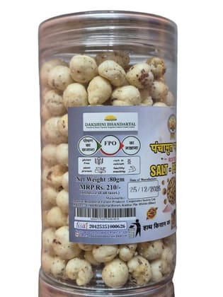 Panchamrit Roasted Salt-Pepper Makhana - Healthy & Calcium-Rich Snack (80g)
