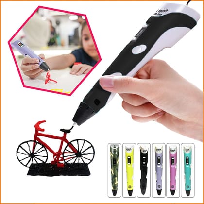 WOL3D Itech Magic 3D Pen for Kids with Filament & USB Cable for 3D Printing & Drawing DIY Kit