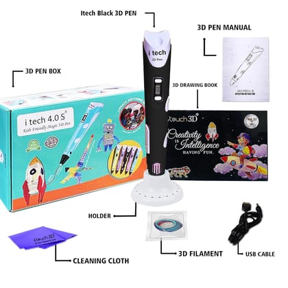 WOL3D Itech Magic 3D Pen for Kids with Filament & USB Cable for 3D Printing & Drawing DIY Kit
