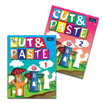  Cut & Paste (Set of 2) - Picture Recognition Art & Creativity that Enhance Fine Motor Skills in Kids