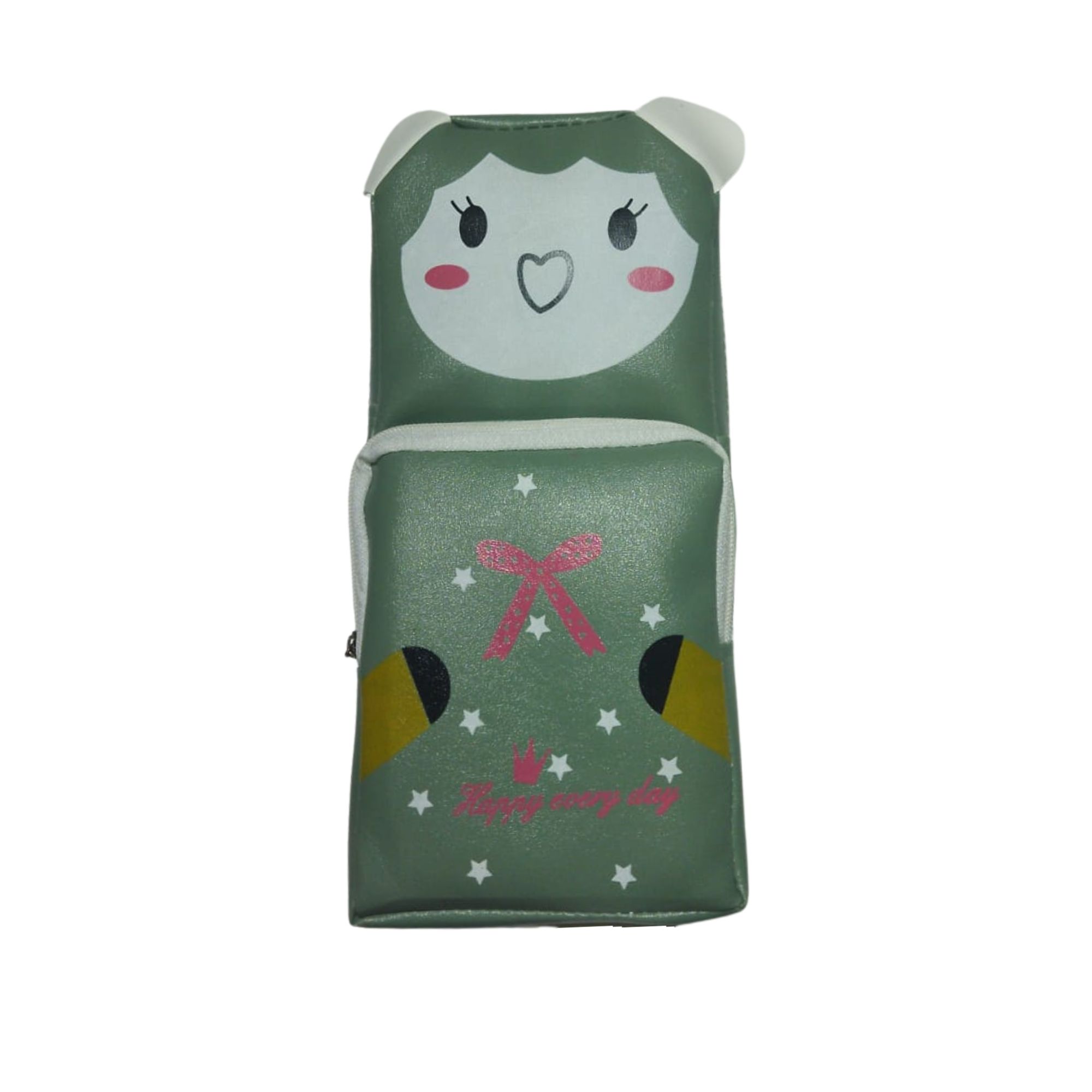 Cute Cartoon Panda Printed Mini Pouch / Pencil Case with Dual Zipper