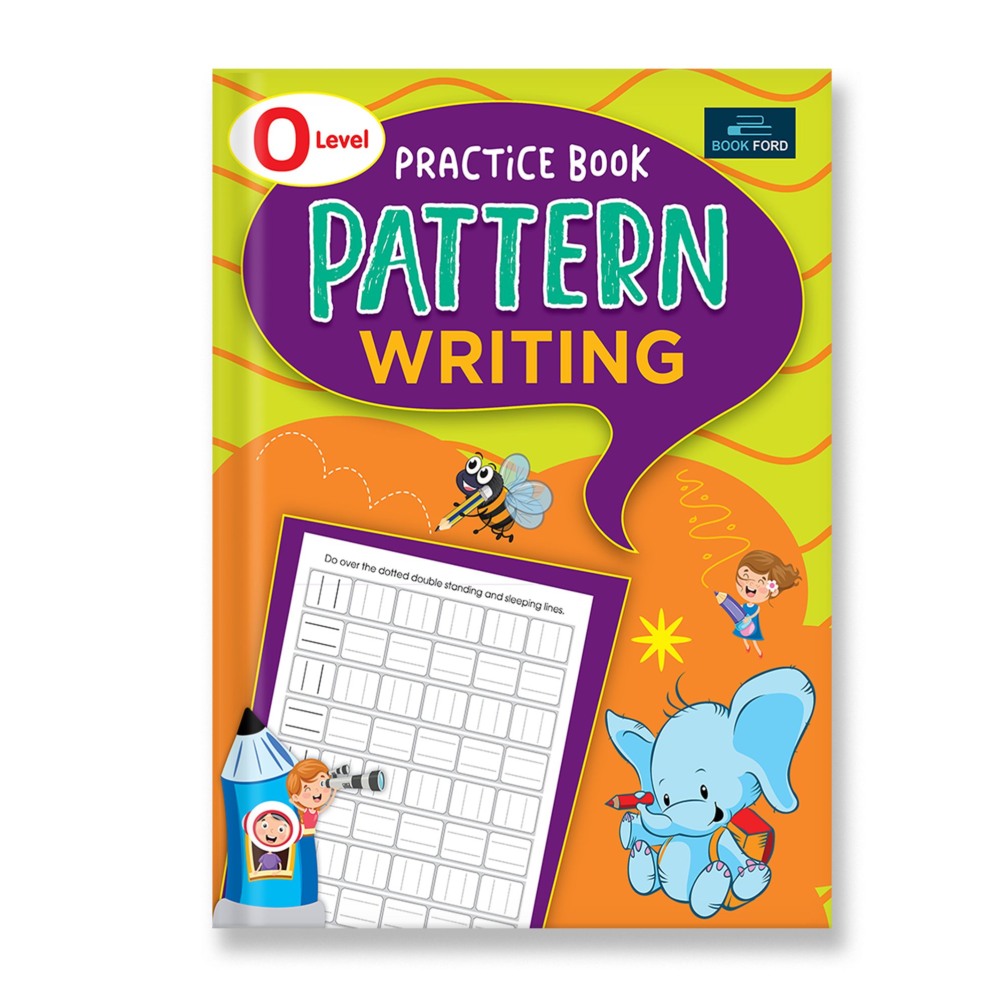 “O” Level Practice Book – Pattern Writing Books for Kids | Fun Pre-Writing Strokes, Tracing Lines, Shapes & Curves for Handwriting Improvement, Early Learning & Motor Skills Development