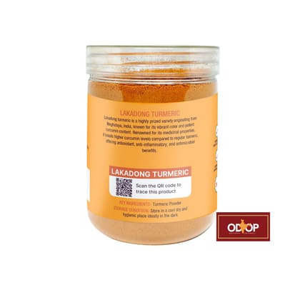 Amalfarm Lakadong Turmeric Powder | GI-Tag, High Curcumin (7–12%) | 100% Natural & Chemical-Free Haldi | Authentic Indian Superfood for Cooking, Immunity & Wellness | 250g