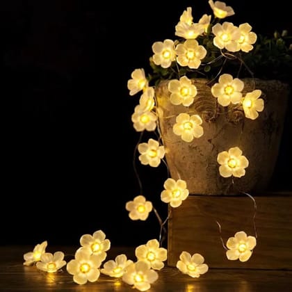 GLOWSERIE Soft Glow Floral Garland Lights for Bedroom & Events 