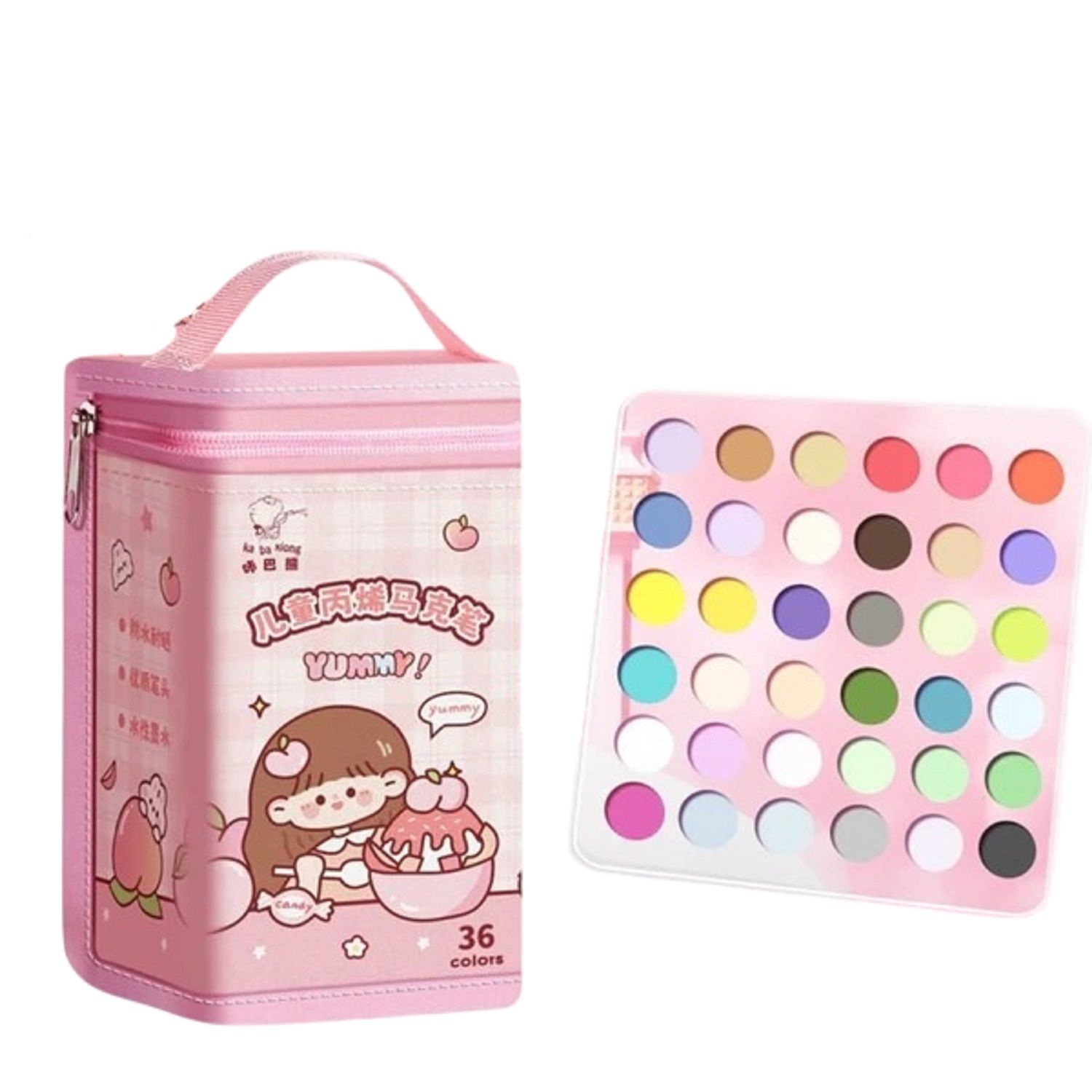 KTRS ENTERPRISE Acrylc Marker Set Portable Zipper Bag – DIY & Art Pens Waterproof Colorful Acrylc Paint 36 Pens color Non Transparent Non-toxic Acrylc Mark Pen