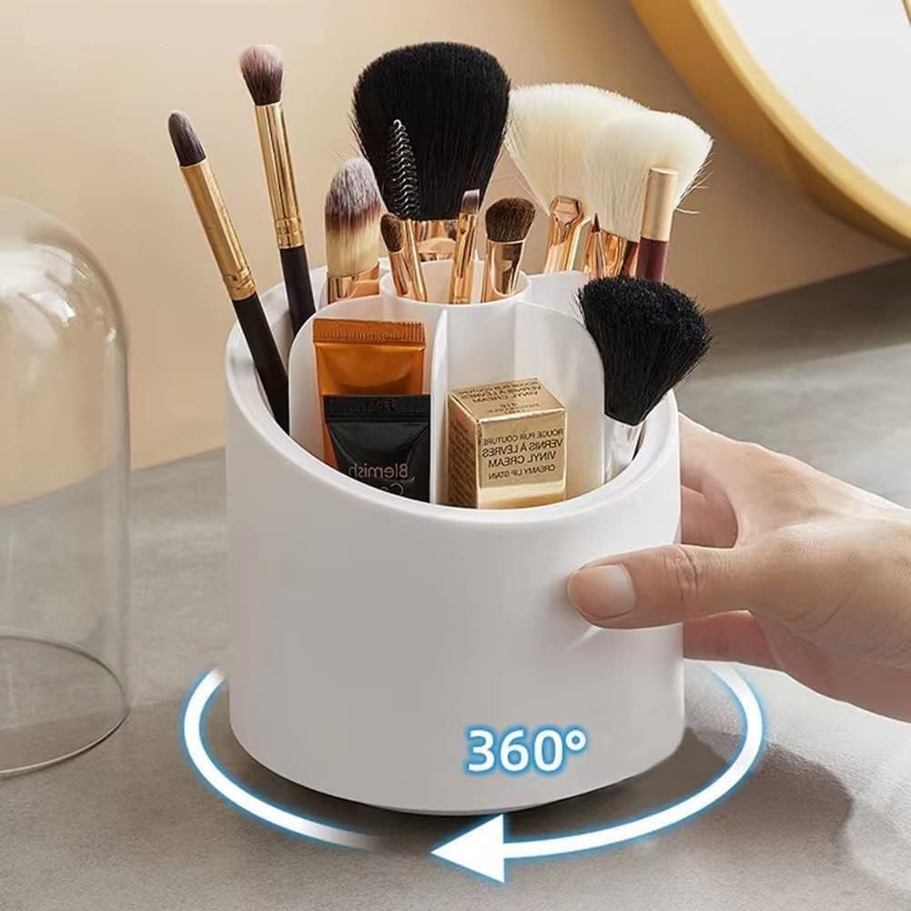 GLOWSERIE Dust-Free Cosmetic Brush Organizer & Storage Caddy