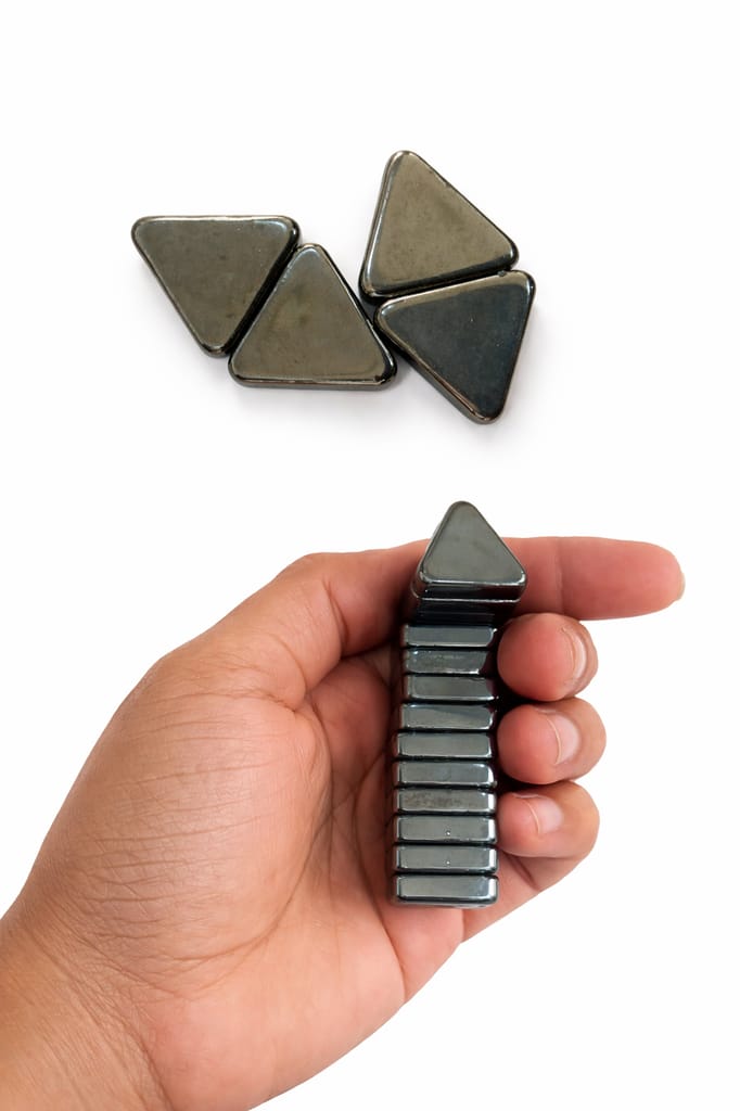 Mini Triangle Magnet Set, Triangle Shape Magnet, Small Triangle Fridge Magnet, Mini Metal Magnet, Triangle Office Magnet 10 piece - Stationery | Buy online on ZillyBuy