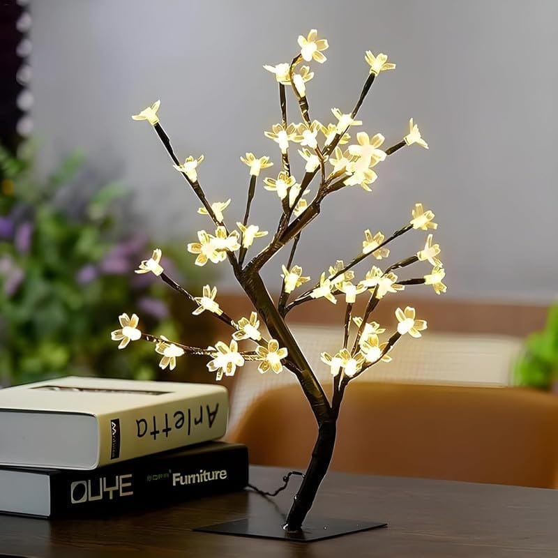  GLOWERIE Metal Tree Blossom Glow LED Tree Lamp