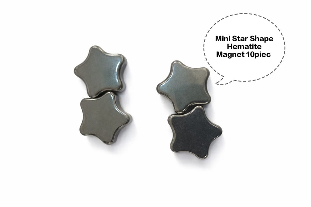 Mini Star Shape Hematite Magnet, Hematite Star Magnet, Star Shaped Magnetic Stone, Mini Magnetic Star, Decorative Hematite Magnet 10piec - Stationery | Buy online on ZillyBuy
