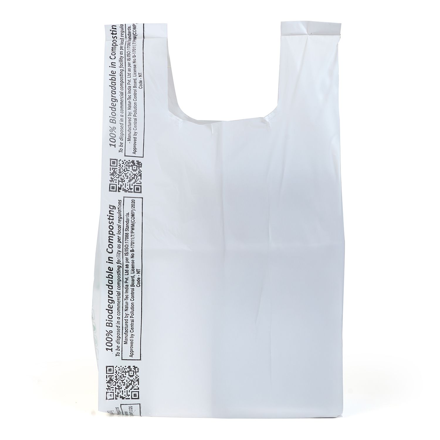 Lakmo Crafts 100% Compostable Carry Bags | Pack of 50 bags | 9x12 inches