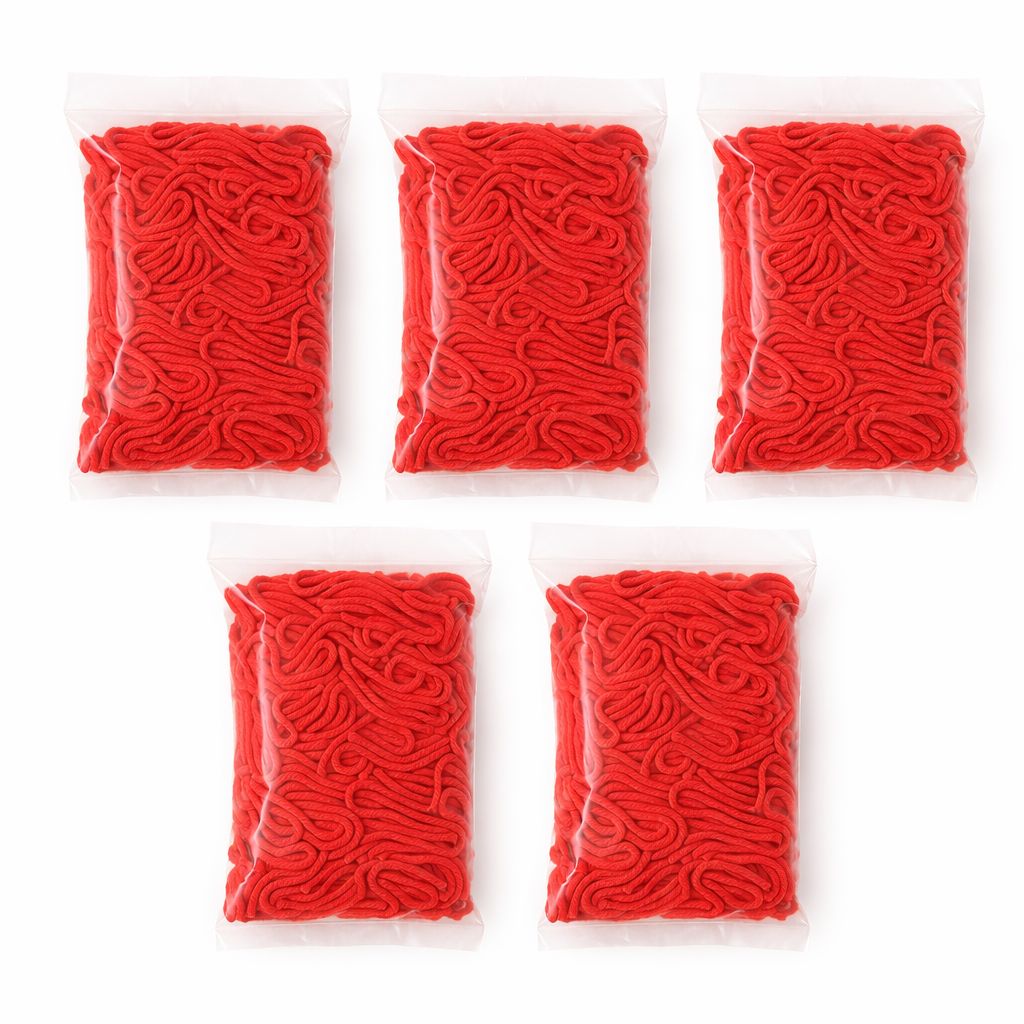 Red Cotton Diya Wicks (500 Pcs) – 3 inch long - Pure Cotton for Oil & Ghee Diyas