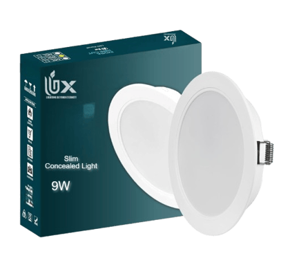  12 Watts Slim Round LED Ceiling concealed Down Light (Cool White) - Pack of 8