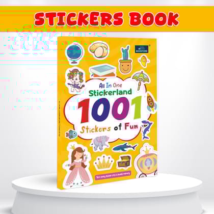 1001 All in One Stickerland sticker book for Kids, Childrens and Toddlers - All Theme Based Fun Stickers, Peel and Paste Activities for Girl and Boys - Perfect for Preschoolers - Ages 3+ Years