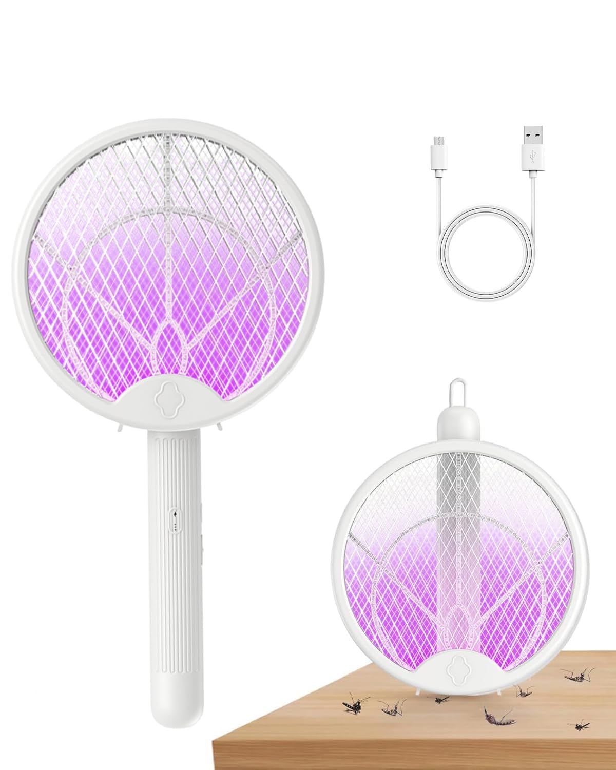 GLOWSERIE Rechargeable Mosquito Bat with Strong Grid