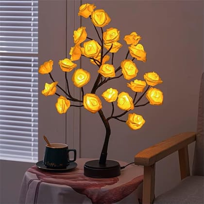 GLOWSERIE Golden Rose Branch Decorative Night Lamp GLOWSERIE Golden Rose Branch Decorative Night Lamp