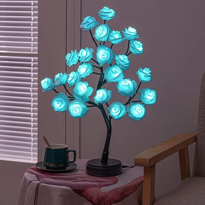 GLOWSERIE LED Rose Tree Lamp – Decorative Night Light for Home & Bedroom