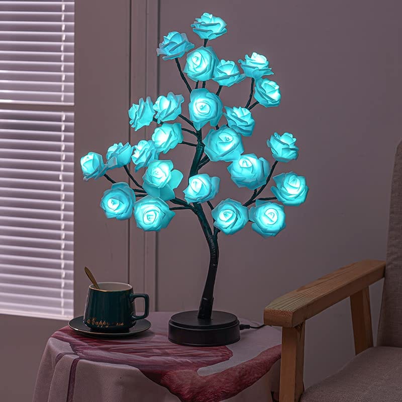 GLOWSERIE LED Rose Tree Lamp – Decorative Night Light for Home & Bedroom