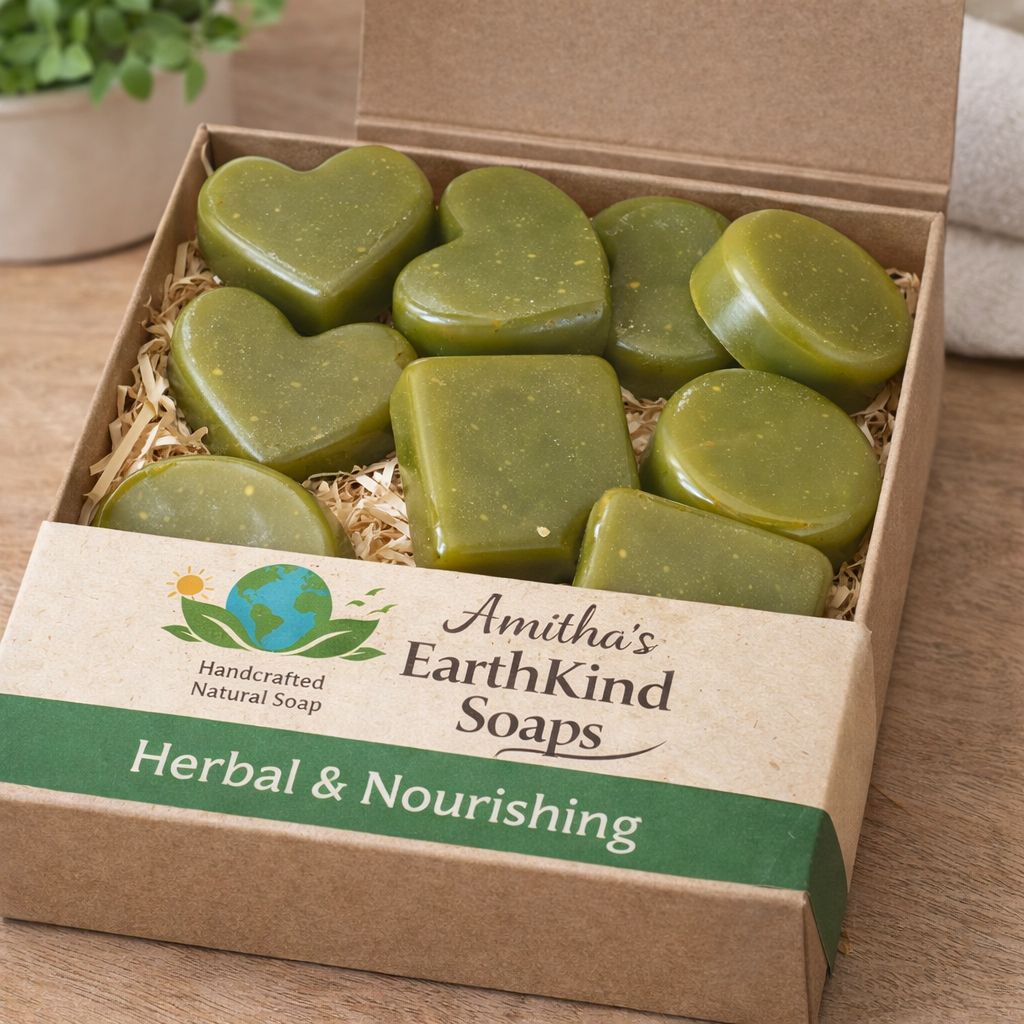 Amitha's EarthKind Herbal & Nourishing Handcrafted Natural Soap Gift Set