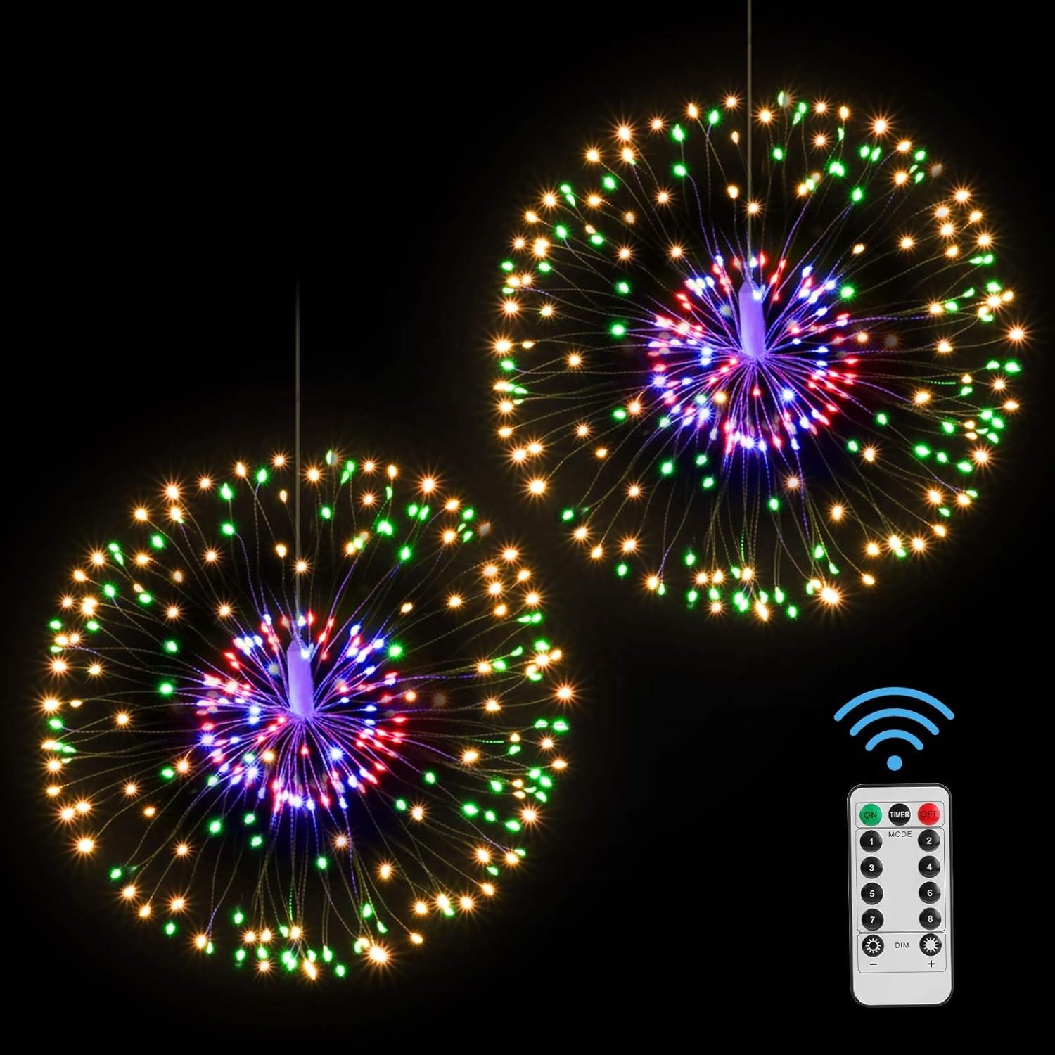 Smart Remote Control Color Changing Starburst LED Light for Diwali, Christmas, Wedding & Party Decor