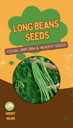 Premium Quality Long Beans Seeds- 100gm