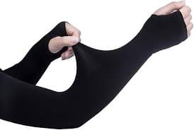 Let's Slim Compression Sports & Driving Arm Sleeves for men & women Protect skin from UV-rays, skin tanning, for running, cycling, bike riding, cricket & outdoor