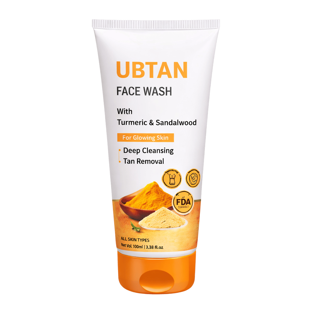 Ayurvedic Ubtan Face Wash (100ml) – Glow-Boosting Cleanser with Turmeric & Sandalwood | Deep Pore Detox, Tan Removal & Skin Brightening Therapy for All Skin Types Pack of 1