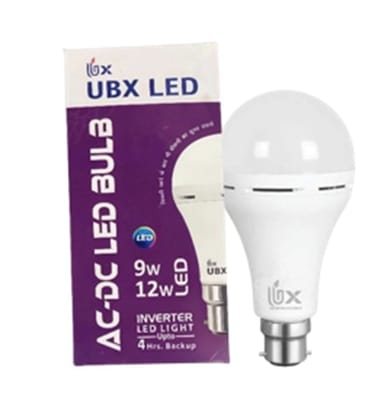Inverter Emergency LED Bulb 9 Watts with 4 Hrs. Backup - White (Pack of 6)