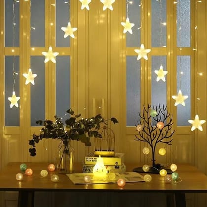 GLOWSERIE Decorative Star Curtain String Lights for Living Room & Wall Décor GLOWSERIE Decorative Star Curtain String Lights for Living Room & Wall Décor