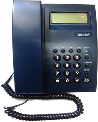 Beetel M51 Corded Landline Phone with LCD Display 