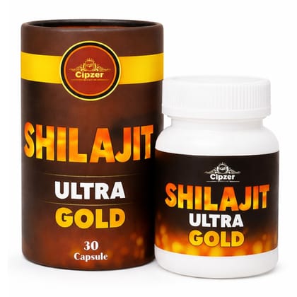 Cipzer Shilajit Ultra Gold | Maximize Vitality, Energy & Immune Defense (30 Capsules)