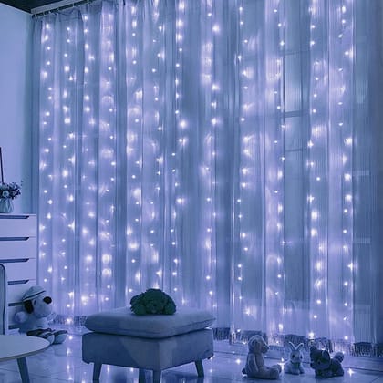 GLOWSERIE Premium LED Waterfall Curtain Lights, Easy to Install Plug-in Fairy Lights for Indoor & Outdoor Decorative Lighting GLOWSERIE Premium LED Waterfall Curtain Lights, Easy to Install Plug-in Fairy Lights for Indoor & Outdoor Decorative Lighting