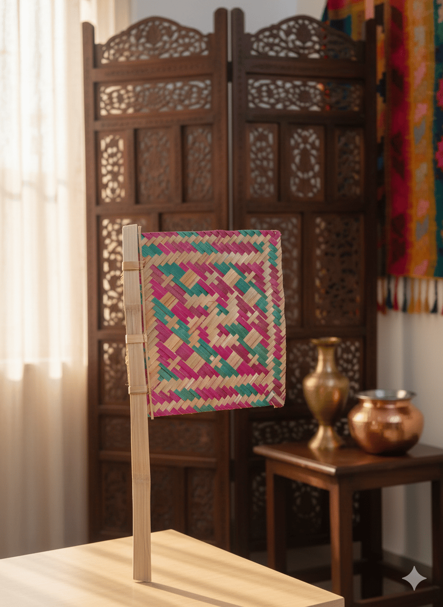 Handwoven Bamboo Decorative FAN 