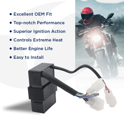 VARROC Controller Unit I3S I-SMRT100 SPLD+ Black | OE Quality | Top-Notch Performance | Superior Ignition Action | Fast Heat Dissipation | Better Engine Life | Easy to Install