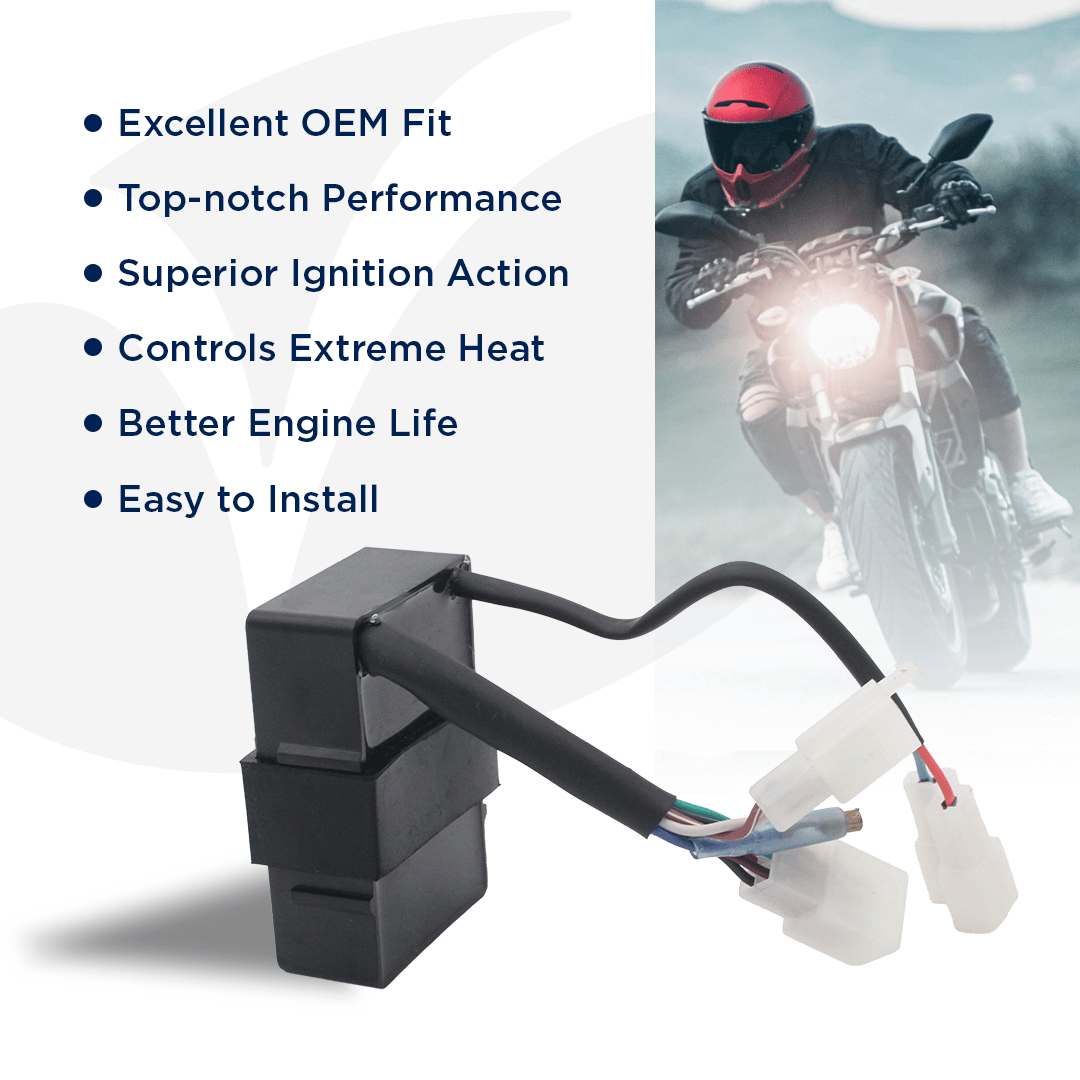 VARROC Controller Unit I3S I-SMRT100 SPLD+ Black | OE Quality | Top-Notch Performance | Superior Ignition Action | Fast Heat Dissipation | Better Engine Life | Easy to Install