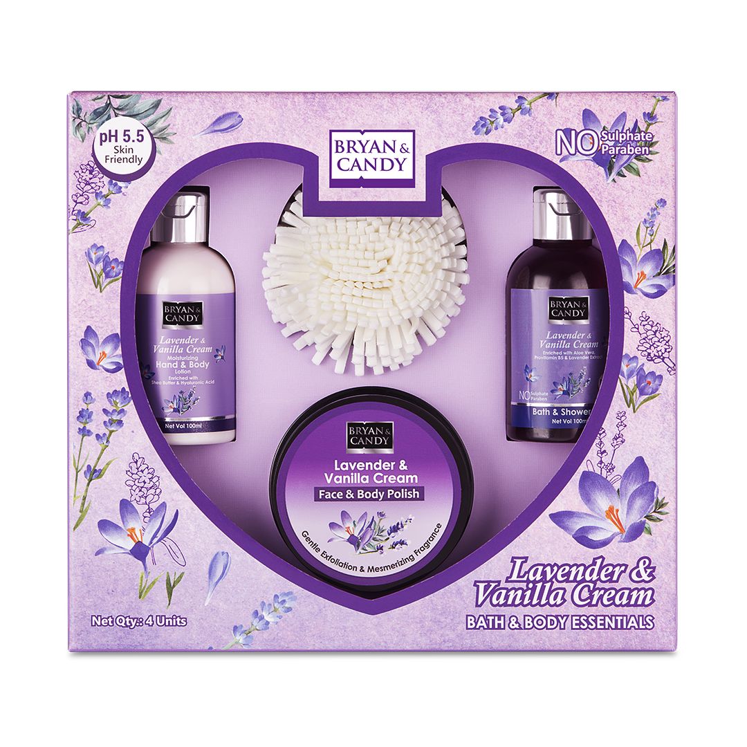 Bryan & Candy Lavender Heart Kit Gift Set For Women And Men