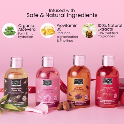Bryan & Candy Shower Gel for Her | The Perfect Raksha Bandhan Gift For Sister | Gift Set (Pack of 4) for Clean Moisturized Skin Bryan & Candy Shower Gel for Her | The Perfect Raksha Bandhan Gift For Sister | Gift Set (Pack of 4) for Clean Moisturized Skin