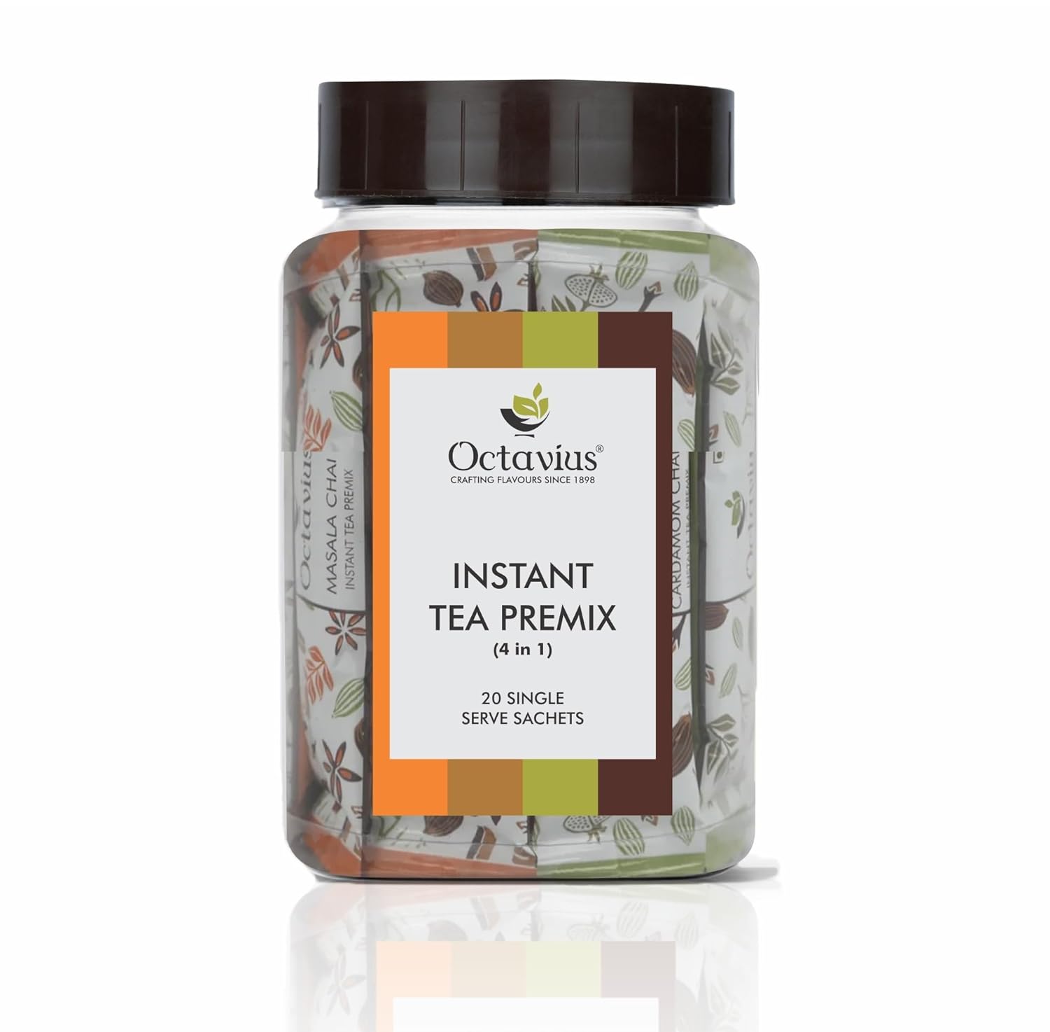 Octavius Assorted Ready Tea and Coffee (4 in 1) Variant | Refill Pack - 20 Sachets
