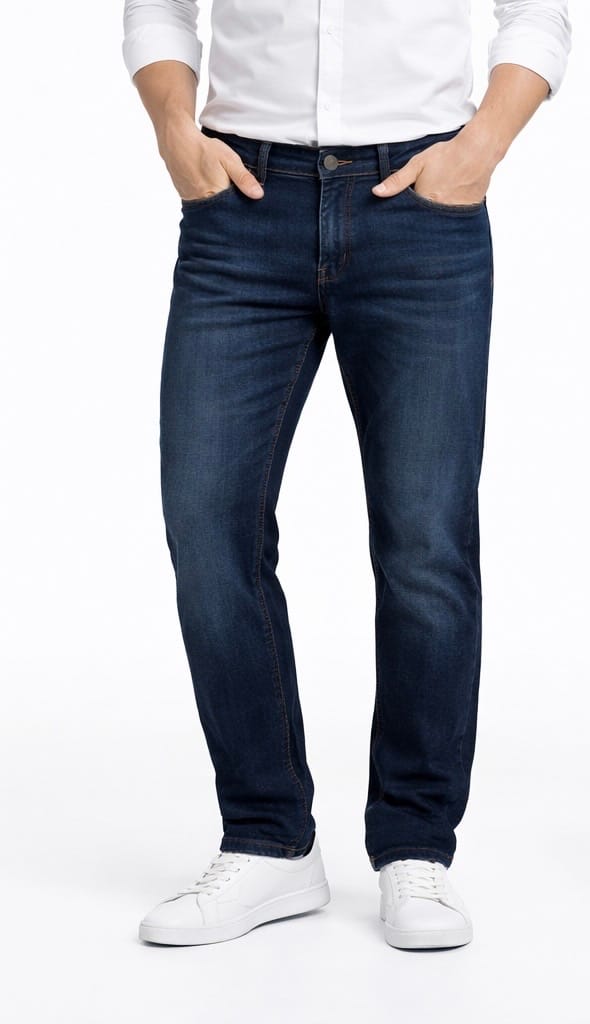Premium Dark Blue Denim Jeans