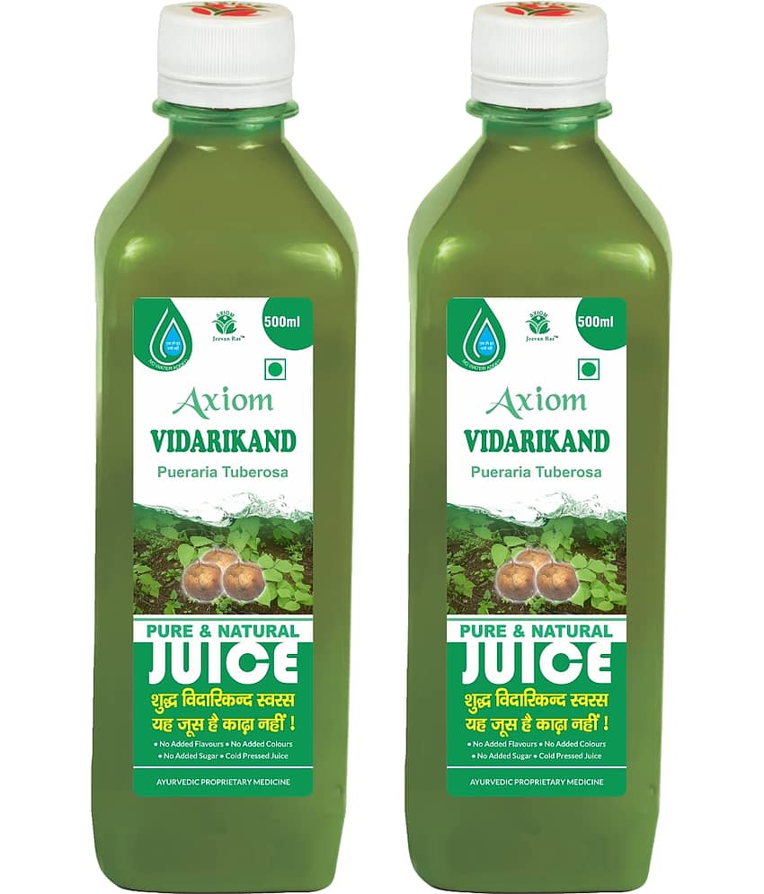 Axiom Vidharikand Juice 500 ml (Pack of 2)|100% Natural WHO-GLP,GMP,ISO Certified Product