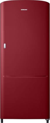 Samsung 183 L, 2 Star, Digital Inverter, Direct-Cool Single Door Refrigerator (RR20C11C2RH/HL, Scarlet Red, 2023 Model)