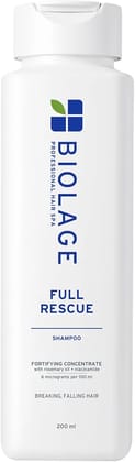 Biolage Full Rescue Anti-Breakage Shampoo, 74% less breakage & Reduces Hairfall, With Rosemary Oil & Niacinamide, Vegan & Cruelty-Free, for all hair types, 200ml