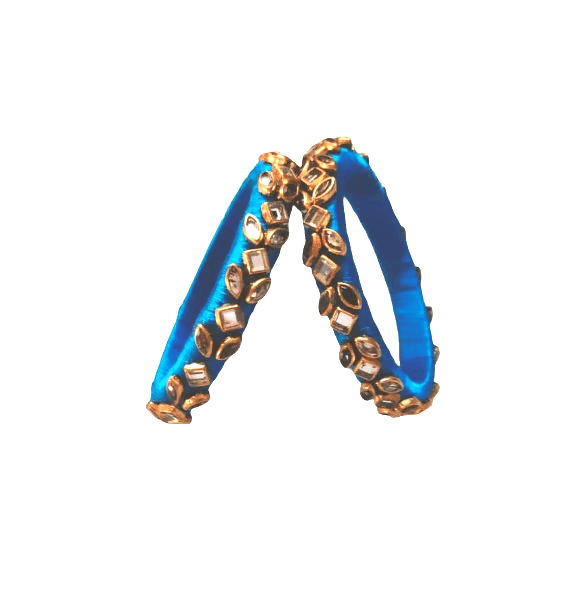 Blue Silk Thread Bangles - Bangles & Bracelets | Buy online on ZillyBuy