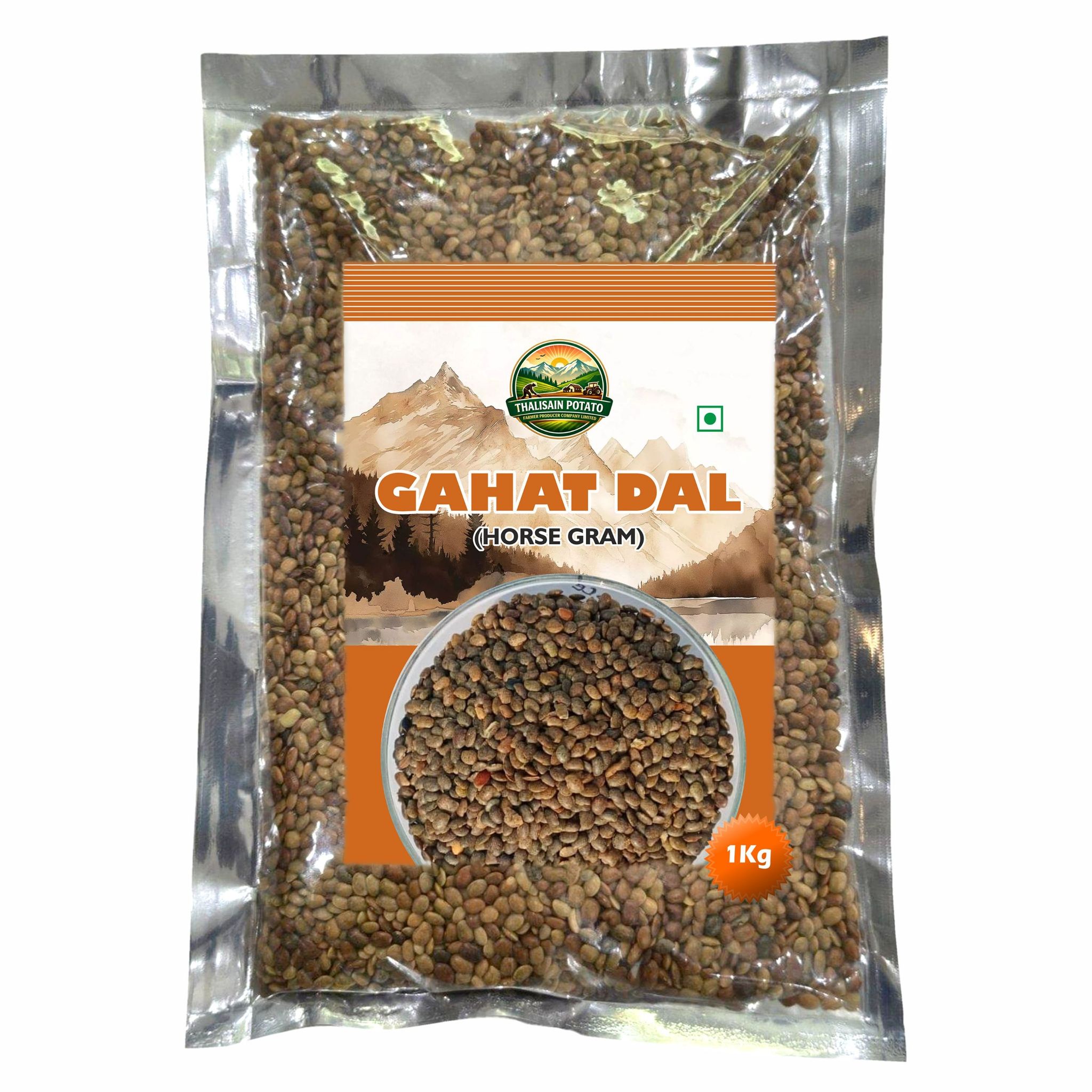 Pahadi Gahat Dal 1 kg by Thalisain Potato Producer Company - Power of the Hills in Every Grain