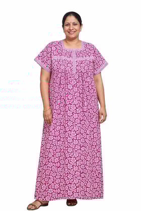 plus size cotton nighty for women