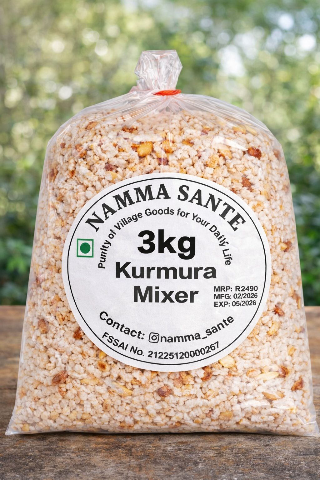 Kurmura Mixer, Bhel Mixture, Kurmura Namkeen, Murmura Mix, Churmura Mixture 3kg
