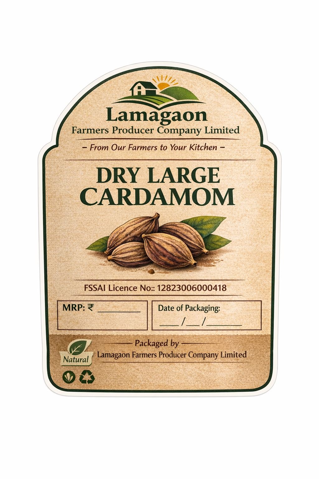 Premium Quality Dry Large Cardamom- 100gm
