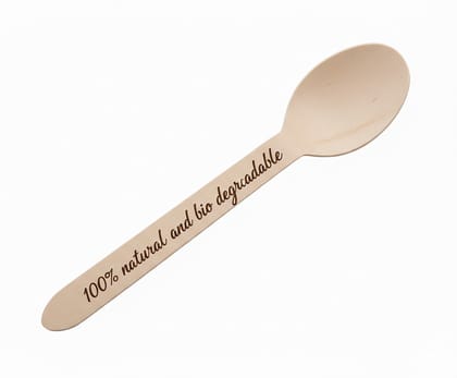 100% Natural & Biodegradable Wooden Spoon (pack of 100 pcs)