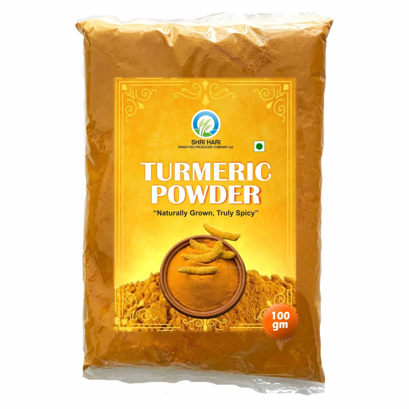 Turmeric Powder 100 gm By Shri Hari Krishi Fed Producer Company