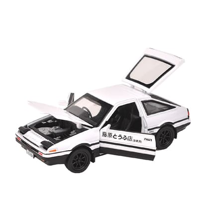 KTRS Enterprise /32 Diecast Cars Initial D Trueno AE86 Model, Sports Car Sound Light Vehicles 1:28 Alloy Diecast Model Toy Cars Pull Back Initial D AE86